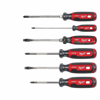 Milwaukee 6PK Cushion Grip Screwdriver Sets